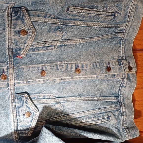 Vintage Levi Strauss & Co. Original Authentic Red Label Denim Blue Jean Jacket - Picture 5 of 16